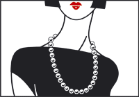 Способ носить жемчужное ожерелье:Матинэ