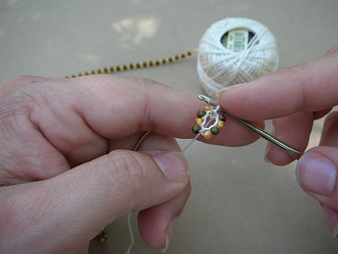 Вязание бисерного жгута крючком - 11